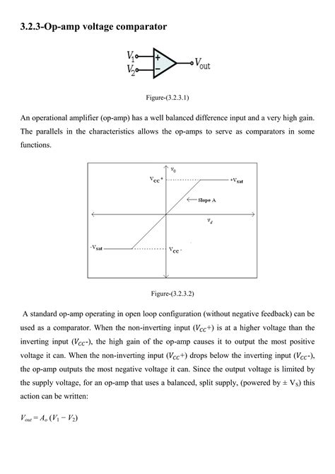 Op amp comparator | PDF