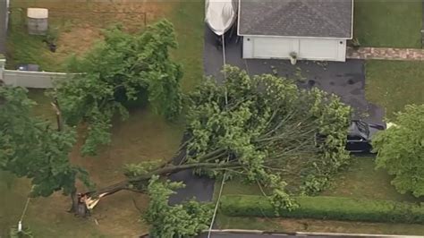 Severe Storm Moving Through The Area Causes Downed Trees Power Outages And Damaging Winds