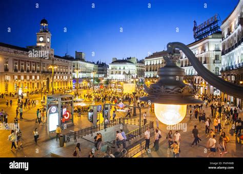 Puerta Del Sol Madrid Spain Stock Photo Alamy