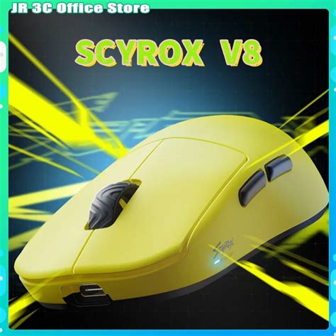 Беспроводная мышь Scyrox V8, двойной режим, 8k, 36g, Ультралегкая ...