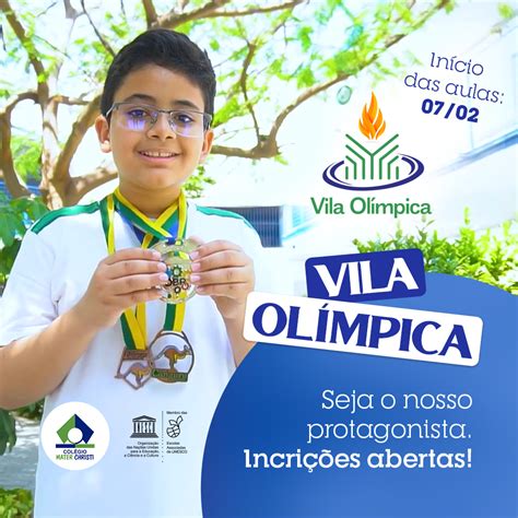 Inscri Es Vila Olimpica Col Gio Mater Christi