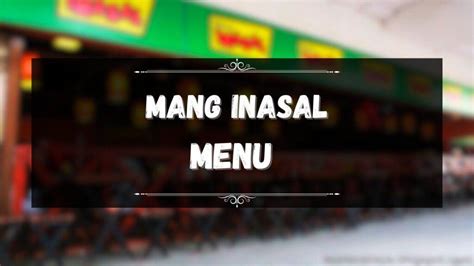 Mang Inasal Menu Prices Philippines January 2025 Updated