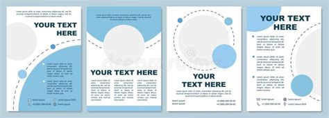 Simple Color Brochure Template Stock Vector - Illustration of leaflet ...