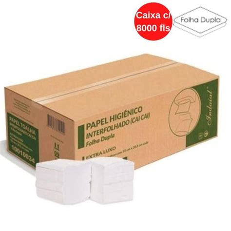 Guardanapo De Papel Interfolhado Lanche X Cm Folha Dupla Extra