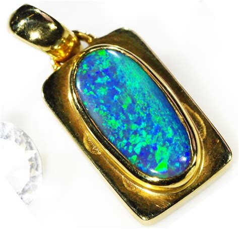 GEM FIRE BLACK OPAL PENDANT CK 1619