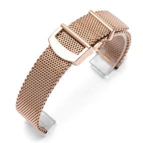 Rose Gold Mesh Milanaise Strap Bracelet IWC Pilot Portofino