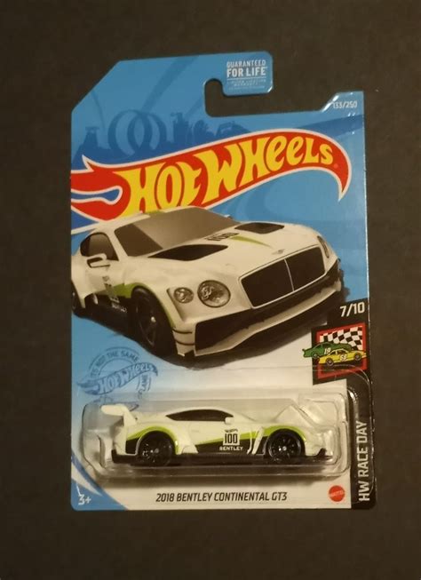 Hot Wheels 2018 Bentley Continental GT3 2021 HW Race Day 7 10 Collector 133 250