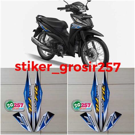 STIKER STRIPING LIS LES POLET BODY HONDA REVO TAHUN 2020 2021 FI