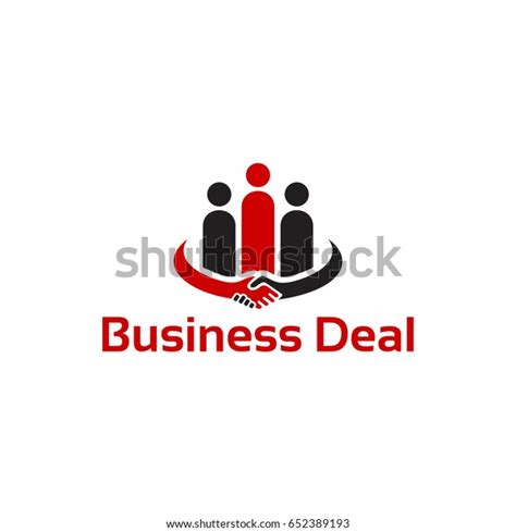 Business Deal Logo Concept Template Designs Stock Vector (Royalty Free ...