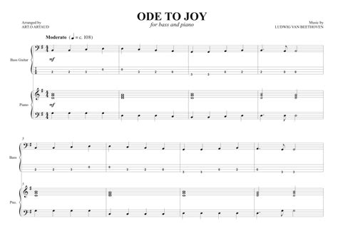 Ode To Joy Arr Art O Artaud By Ludwig Van Beethoven Sheet Music For