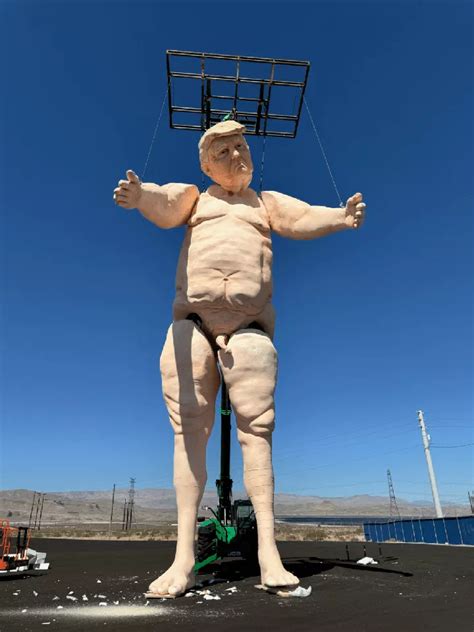 43 Foot Tall Naked Donald Trump Puppet Debuts In Las Vegas Photos