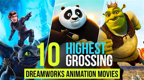 10 Highest Grossing Dreamworks Animation Movies Top 10 Best