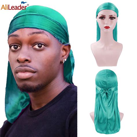 Unisex Men Women Bandana Durag Headwear Headwear Silk Pirate Cap Wrap