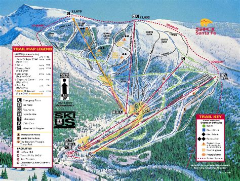 Ski Santa Fe Resort Ski Trail Map - New Mexico United States • mappery