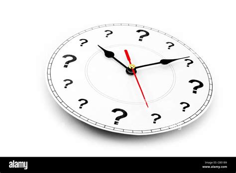 question mark clock, concept of time Stock Photo - Alamy