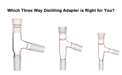 Stonylab Way Distilling Adapter With Joints For Distillation