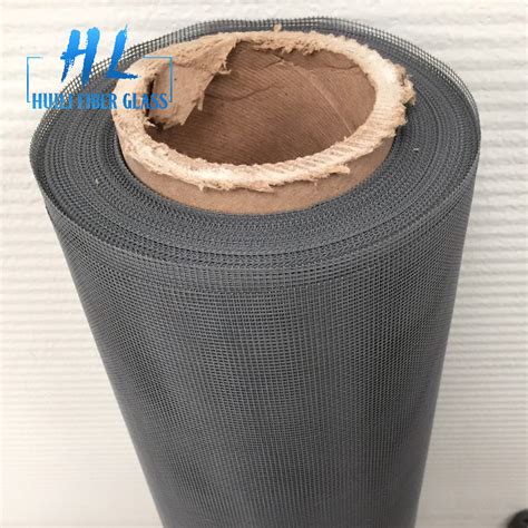 Pvc Coated Grey Color Fiberglass Screen Roll China Wuqiang County