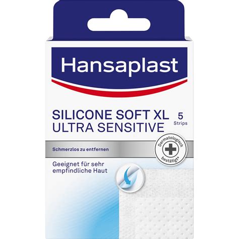 Plaster Silicone Soft Ultra Sensitive Pleister Xl Van Hansaplast