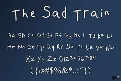 The Sad Train Font | The Sad Train | FontSpace