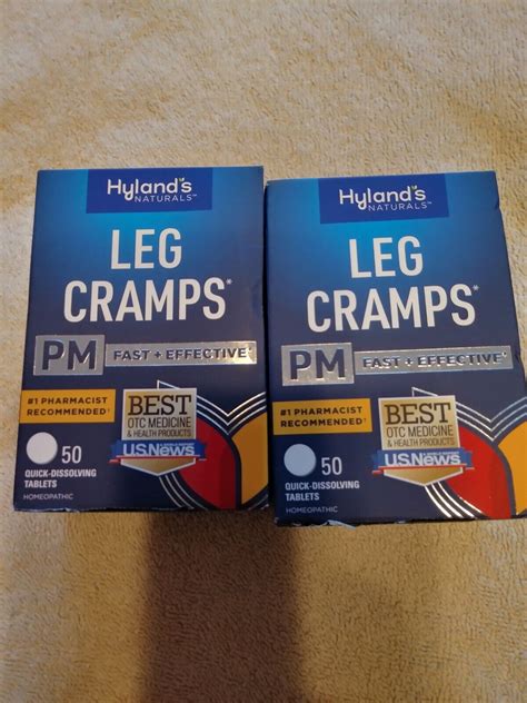 2 Pack Hylands Leg Cramps Pm Nighttime Cramp Relief 50tabs Exp 12026 354973309319 Ebay