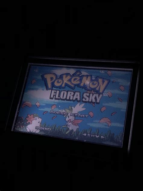 Pokemon Flora Sky Version Pink GBA Cartridge Game Boy Advance ROM Etsy