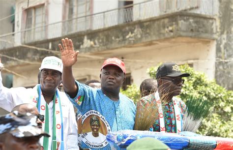 Pictures Gov Ambode Sanwo Olu Hamzat At Road Show For Lagos Guber Election New Dawn Nigeria