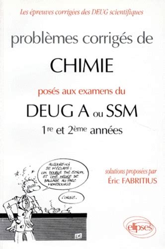 Probl Mes Corrig S De Chimie Pos S Aux Examens De Eric Fabritius