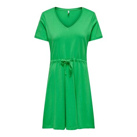 Robe Courte Col En V Manches Courtes Au Dessus Du Genou Vert 3 Suisses