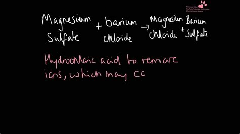 Test For Sulfate Ions A Level Chemistry Practical YouTube