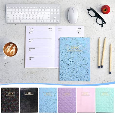 Notebooks for Work, Hwkond 2025 Schedule Notepad Inside Page A5