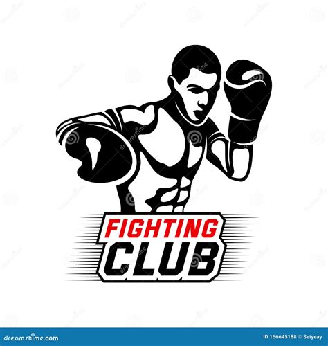 Vector De Diseño Del Logo Del Jugador De Combate Plantilla Del Logo De Boxeo Vector Del Logo