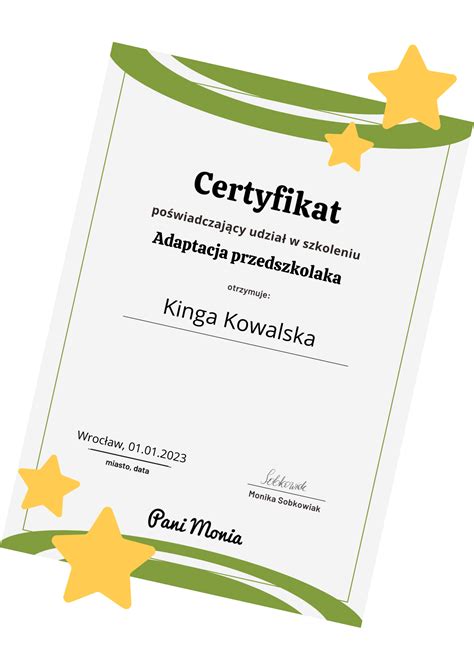 Adaptacja Przedszkolaka Kurs Online Pani Monia