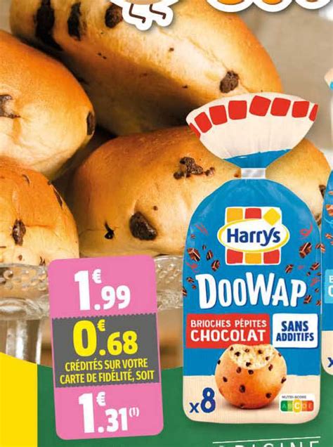 Promo Brioches Pépites Chocolat Doowap Harrys chez Coccinelle Express