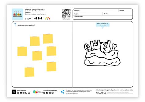 Dibujo del problema Design Thinking en Español