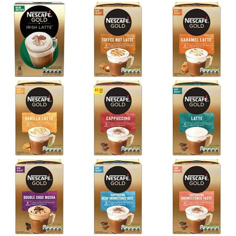 Nescafe Gold Latte Instant Coffee Sachets Various Flavours Off