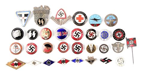 Lot Detail Lot Of Assorted Nazi Pins