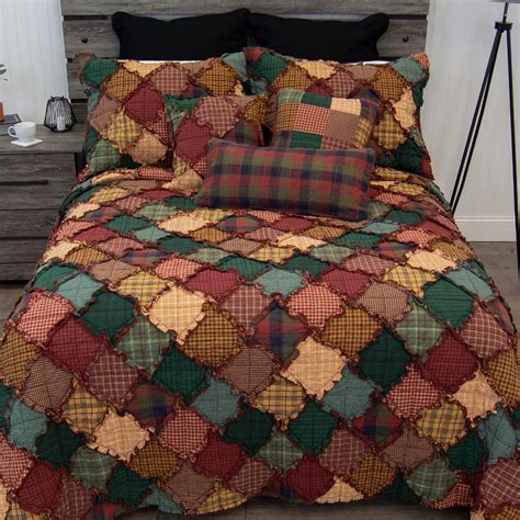 Donna Sharp Campfire Cotton Queen Quilt Lodge Cotton Quilt Pieced