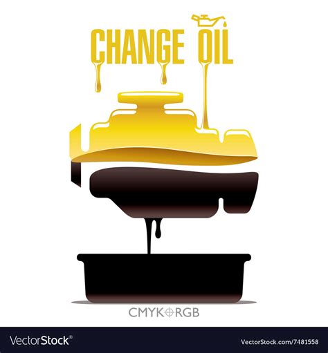 Change engine oil Royalty Free Vector Image - VectorStock