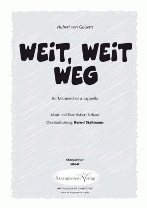 Wahnsinn Chornoten F R M Nnerchor Stimmig Ttbb A Cappella