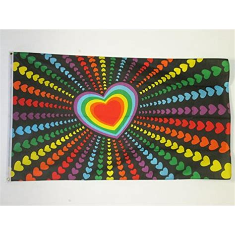 Deyou Rainbow Love Flag 3x5 Feet Banner Flag