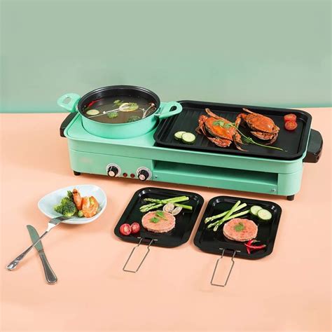 Review In Electric Smokeless Grill And Hot Pot W Indoor