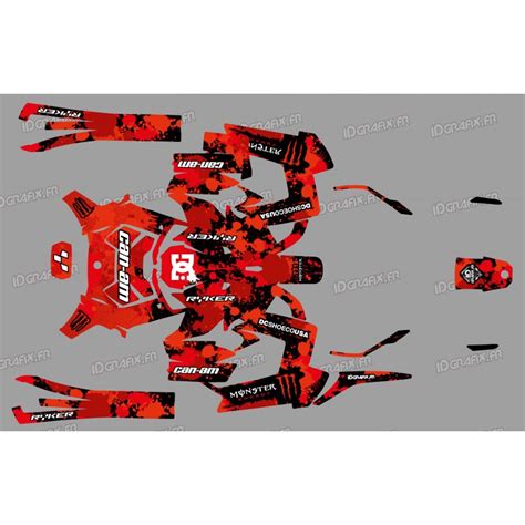 Kit décoration Monster Edition Rouge IDgrafix Can Am Ryker 60