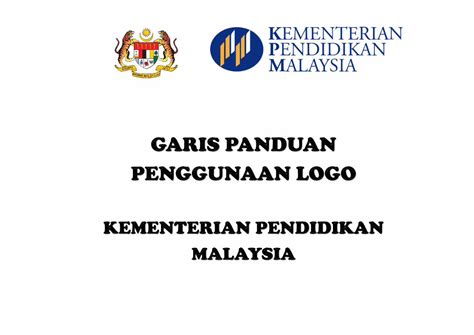 Pdf Garis Panduan Penggunaan Logo Kpm Dokumentips