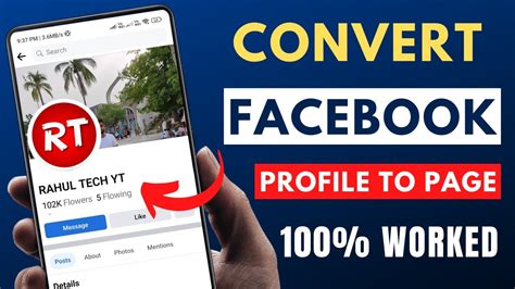 How To Convert Facebook Profile To Page Facebook Profile Ko Page Mei