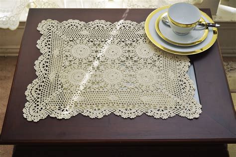 Crochet Placemats Monogrammable