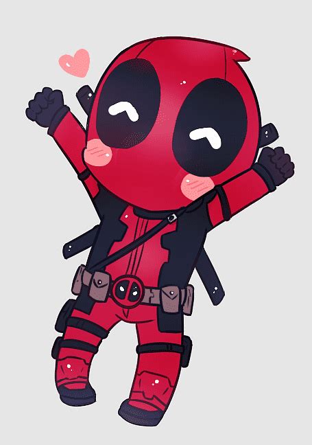 Chibi Deadpool Drawings