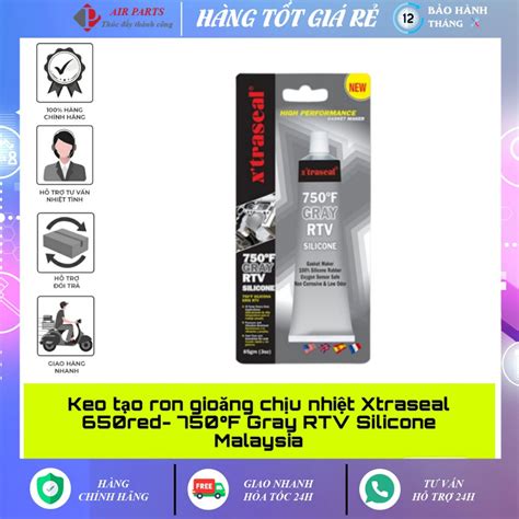 Keo Silicone chịu nhiệt Xtraseal 650F RED 750F GRAY RTV Shopee