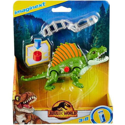 Mattel Imaginext Jurassic World Dominion Dimetrodon Dinosaur Toy With Removable Harness Gvv67