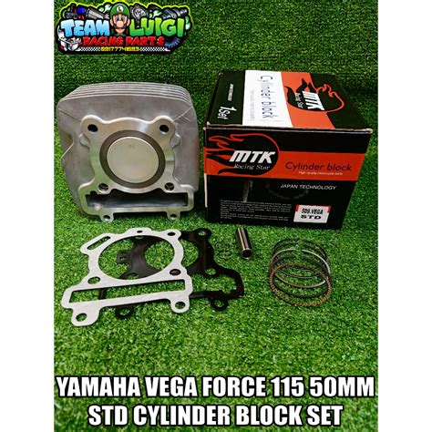 MTK CYLINDER BLOCK SET FOR YAMAHA VEGA FORCE 115 50MM STANDARD Shopee