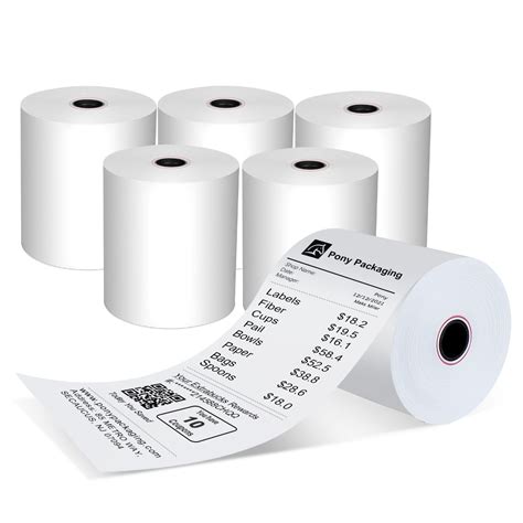 Receipt Rolls 28 70mm Thermal Receipt Paper Rolls 16 40mm Pack Of 30 Thermal Paper